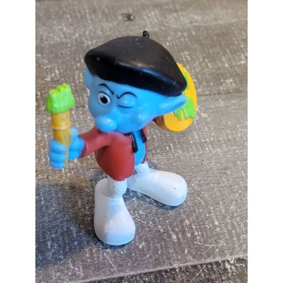 McDonald's 2011 painter Smurfs peyo toy figure - Picture 2 of 6